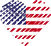 Logo of Top 5 Portalerandkowe USA, Heart Shaped Image of USA flag.